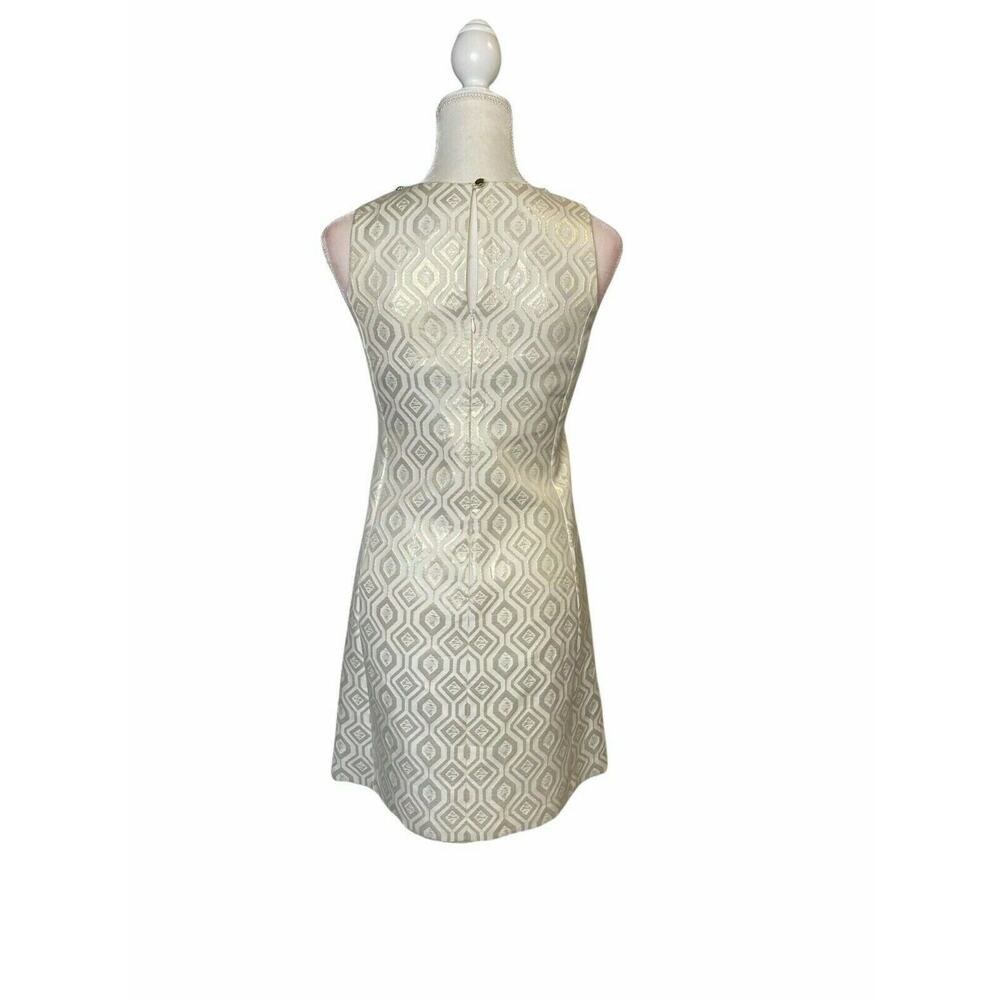 White House black market Embellished ivory sz 0 cocktail dress - Picture 4 of 9
